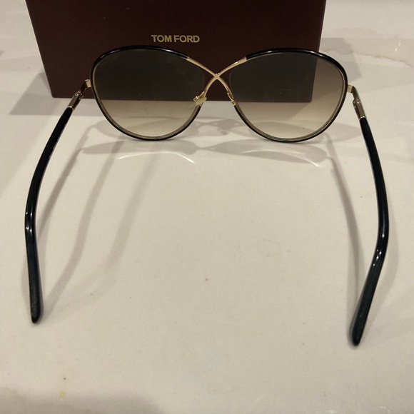 Tom Ford Black and Gold Women\'s Sunglasses